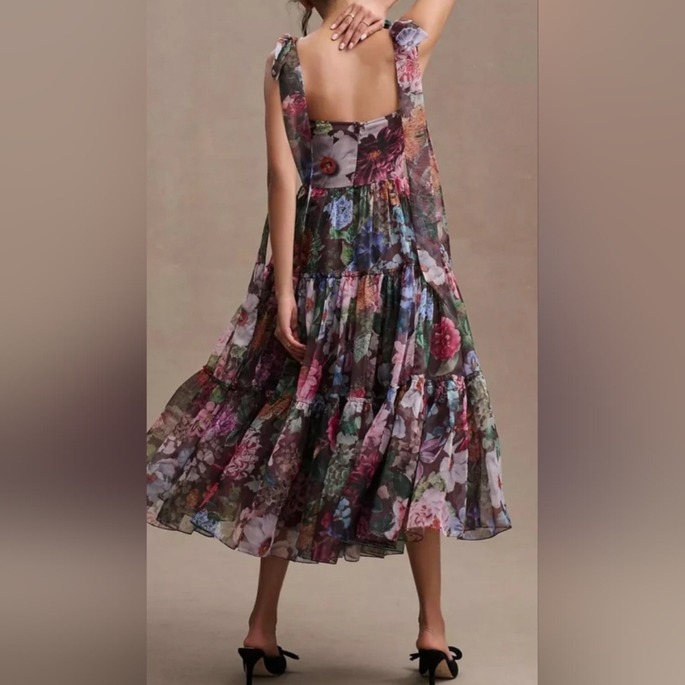 Anthropologie Geisha Isabella Midi Empire Waist Dress - Picture 2 of 10